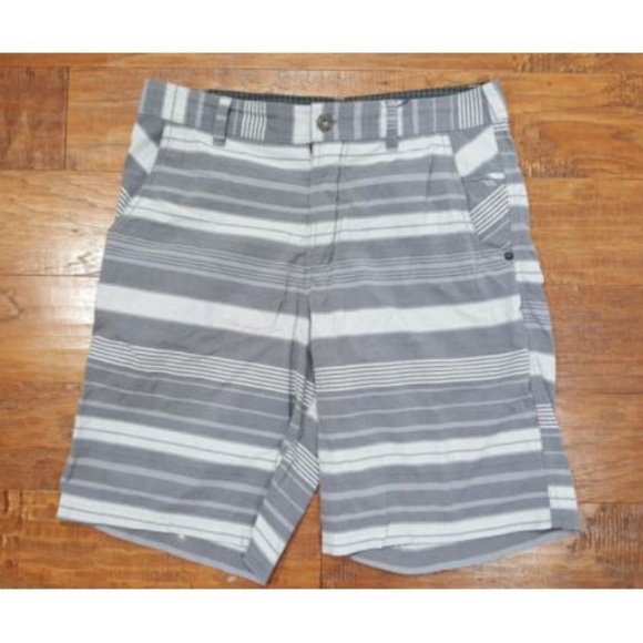 lululemon athletica Other - Lululemon Gray Stripe Kahuna Shorts 34